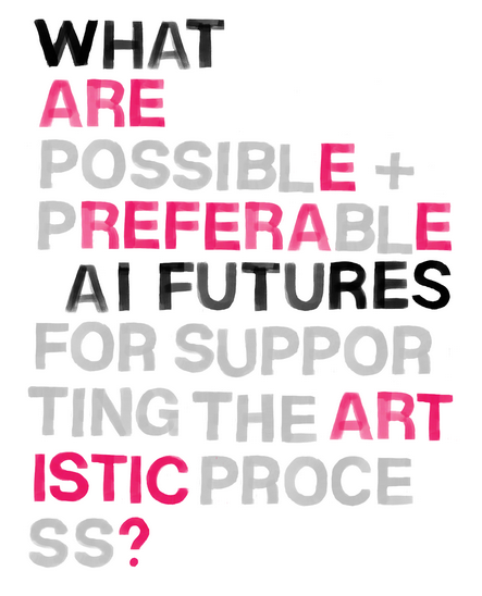 What are possible + preferable AI futures for supporting the artistic process?